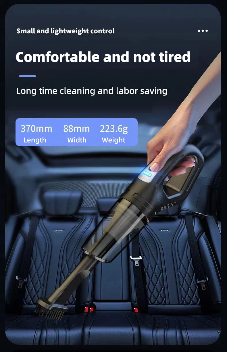 Portable Car Vacuum Cleaner – Strong Suction & Lightweight Design.