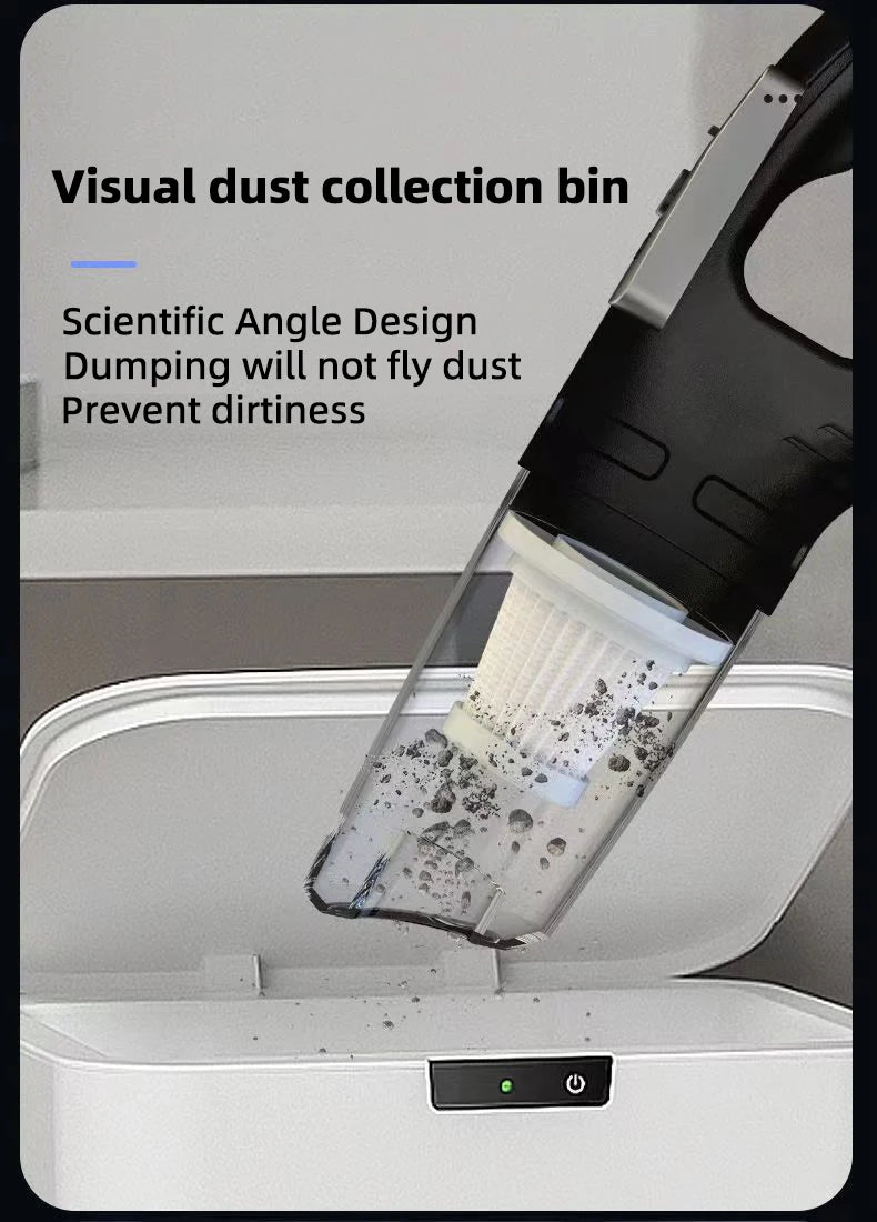 Portable Car Vacuum Cleaner – Strong Suction & Lightweight Design.