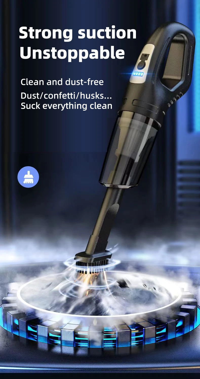 Portable Car Vacuum Cleaner – Strong Suction & Lightweight Design.