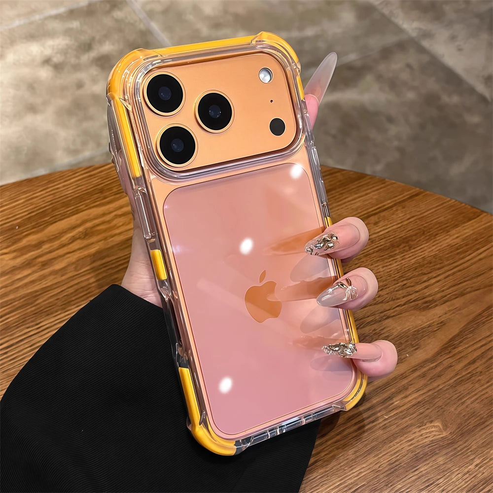 Clear Shockproof Armor Case – Soft TPU with Four-Corner Protection