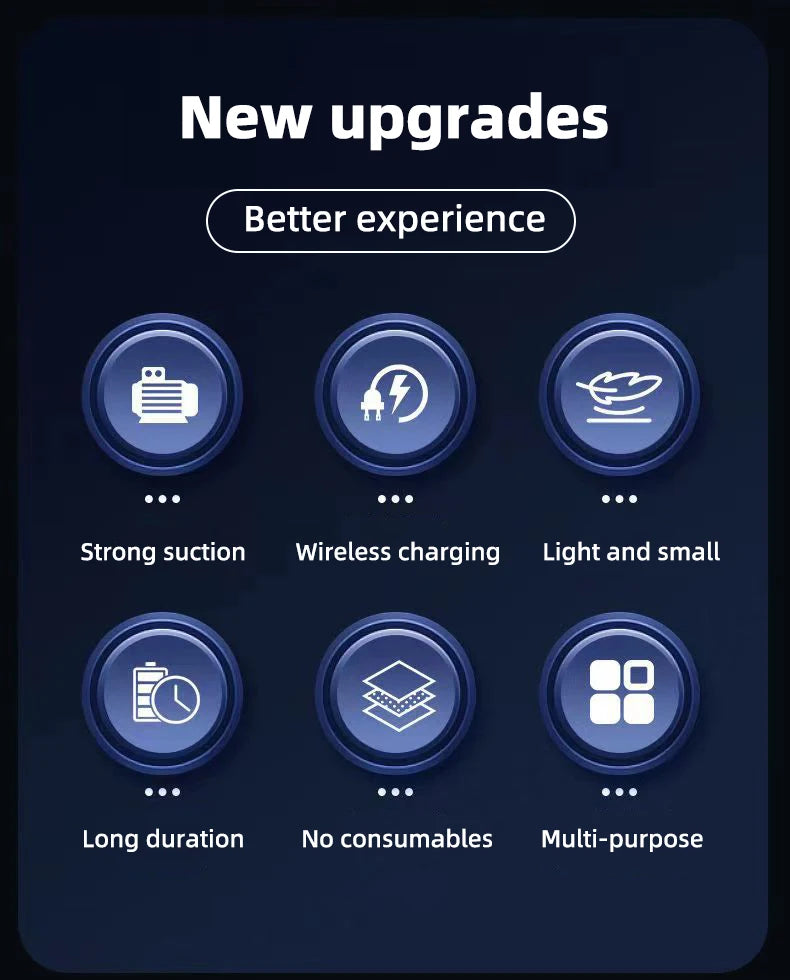 Portable Car Vacuum Cleaner – Strong Suction & Lightweight Design.