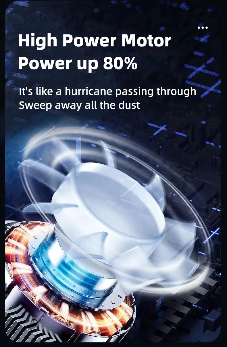 Portable Car Vacuum Cleaner – Strong Suction & Lightweight Design.