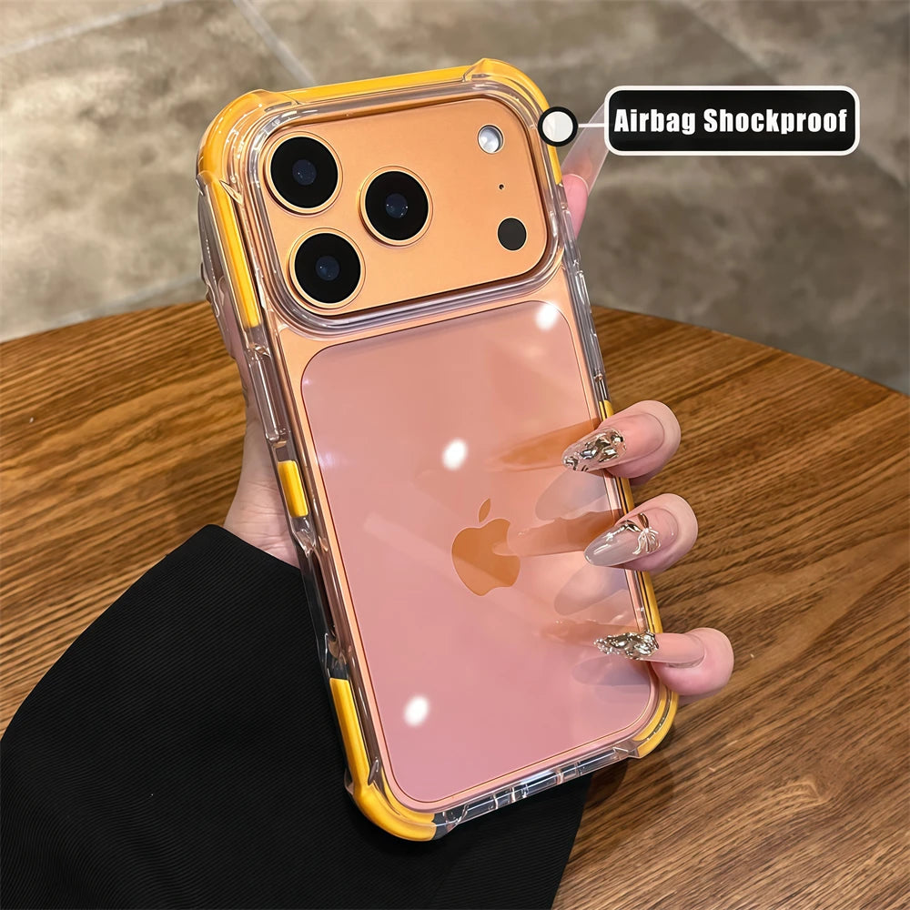 Clear Shockproof Armor Case – Soft TPU with Four-Corner Protection